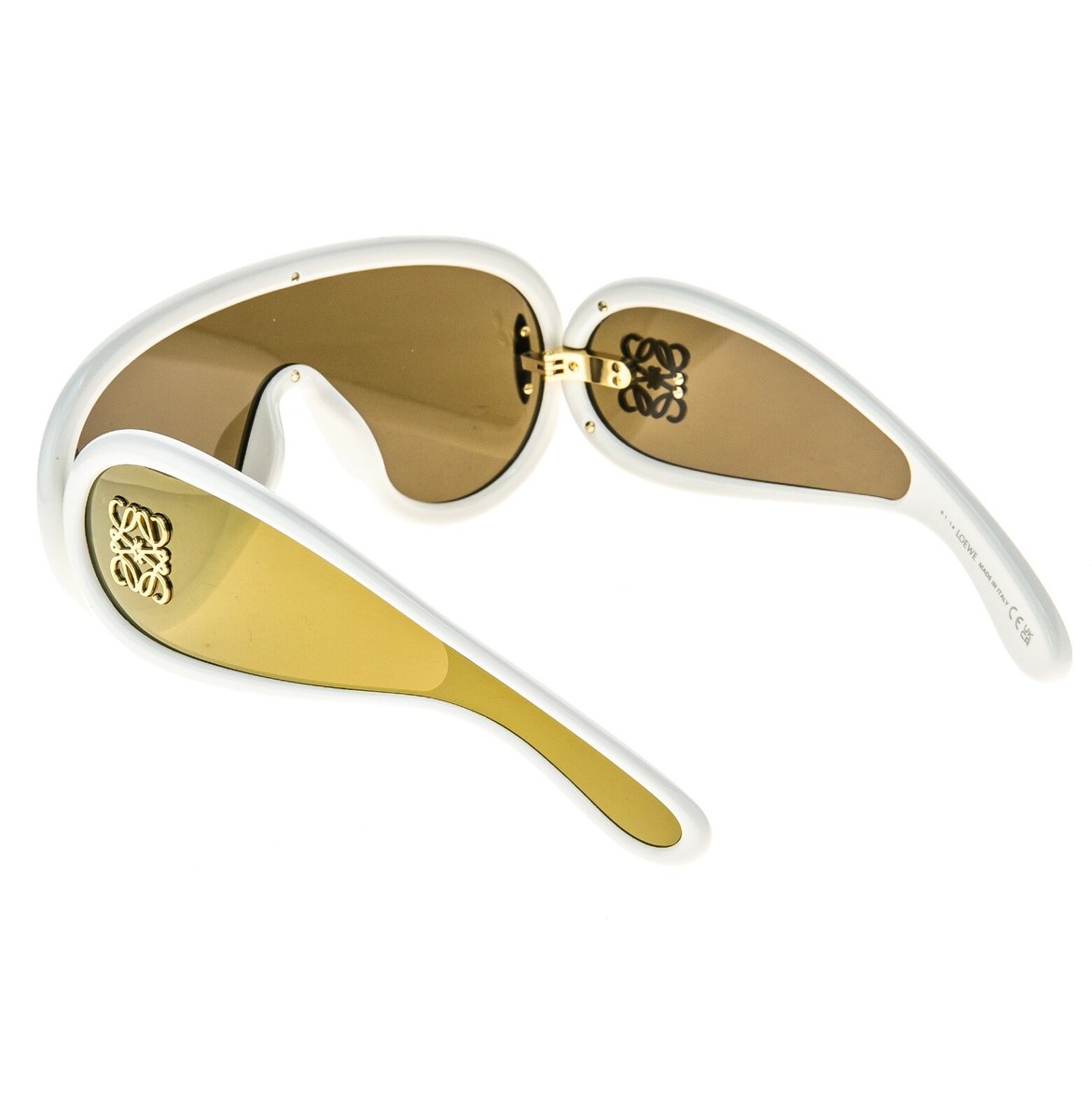 LOEWE ANAGRAM PAULA IBIZA Aviator Mask LW40108I White Gold  display picture 2