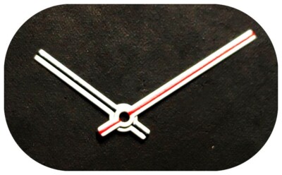 Zeigerpaar 150/090 Zeiger Balken weiß ETA - vintage watch hands 1,50/0,90mm   E1