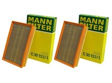Pair Set of 2 Air Filters Mann for BMW E65 E66 760i 760Li Rolls Royce Phantom