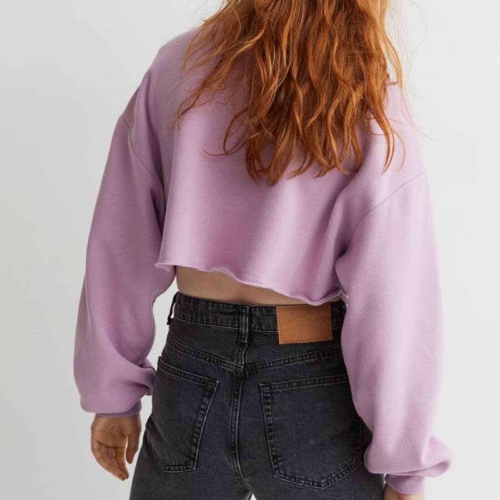 H\u0026M Cropped Turtleneck Sweater Soft S 