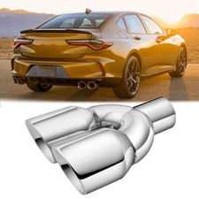 For Acura TLX 2.0L 3.5L 9.5" Length Dual Exhaust Tip Pipe 2.5" inlet 3.5" Outlet
