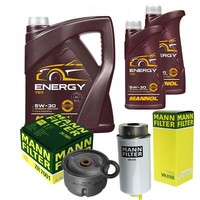 MANN-FILTER Inspektionspaket 7L Mannol Energy 5W-30 FüR Ford Transit Kasten