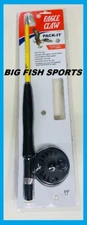 EAGLE CLAW Pack-It Telescopic Fly Rod/ Reel Combo 6'6" #PK66TF NEW FREE SHIPPING
