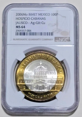 2006 MEXICO 100 PESOS ESTADO DE JALISCO NGC