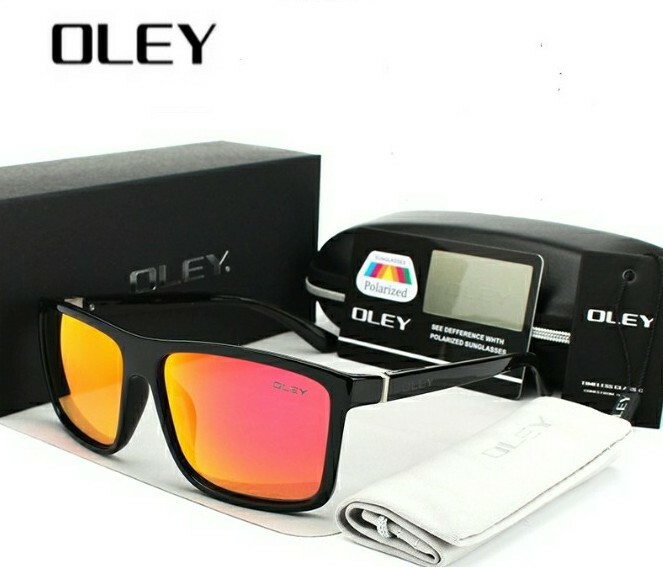 OLEY New Polarized Sunglasses For MenSquare Retro Style Classic