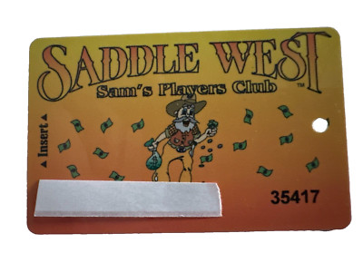 Saddle West Hotel Casino Players Card Rewards Slot Card Pahrump Nevada