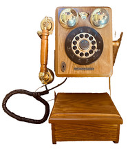 Thomas Crosley Museum Series Drewno Antyk Reprodukcja Telefon ścienny CR91
