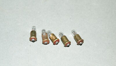H0 TT 5x Stecklampe Glühlampe klar alle mit 16V geprüft DDR Spielzeug