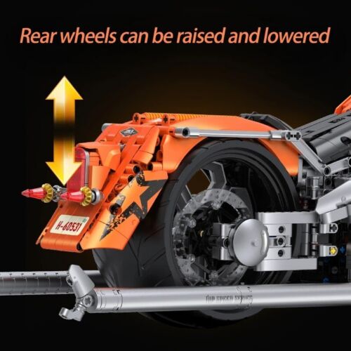 1:5 Classic Motorcycle Building Blocks 2392PCS - Picture 6 of 6