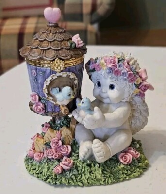 Dreamsicles Dusty Rose Birdhouse Figurine And Trinket Box