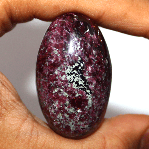 Cristal mineral Shiva Lingam grado coleccionista granate gema natural 67,7 g ~ 45 mm - Imagen 8 de 11