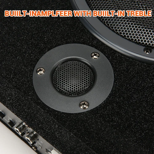8"Car Subwoofer Under-Seat 800W Amplifier Speaker Audio Sub Woofer Slim Box Kit - Picture 5 of 11