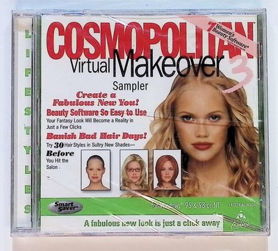 Cosmopolitan Virtual Makeover 3 Sampler CD Windows 95 98 NT Software CRACKED