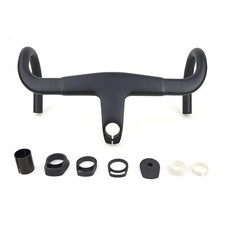 -11 Carbon Fiber Integrated Road Cycling Drop Bar with Washers 390-430mm