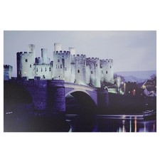 Northlight LED Conwy Castle in Wales Scene Canvas Wall Art 15.75