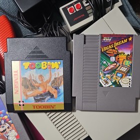 Nintendo Entertainment NES Bundle 9 games game genie cleaner gun 2 controllers