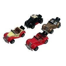 Lot of 4 Galoob Micro Machines Classic Antique Cars