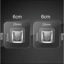 1PC 2PCS Self-Adhesive Tape Buckle Holder Bathroom Shampoo Storage Racks Plastic