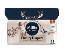 Millie Moon Luxury Disposable Diapers size one 32 ct Millie Moon Diapers