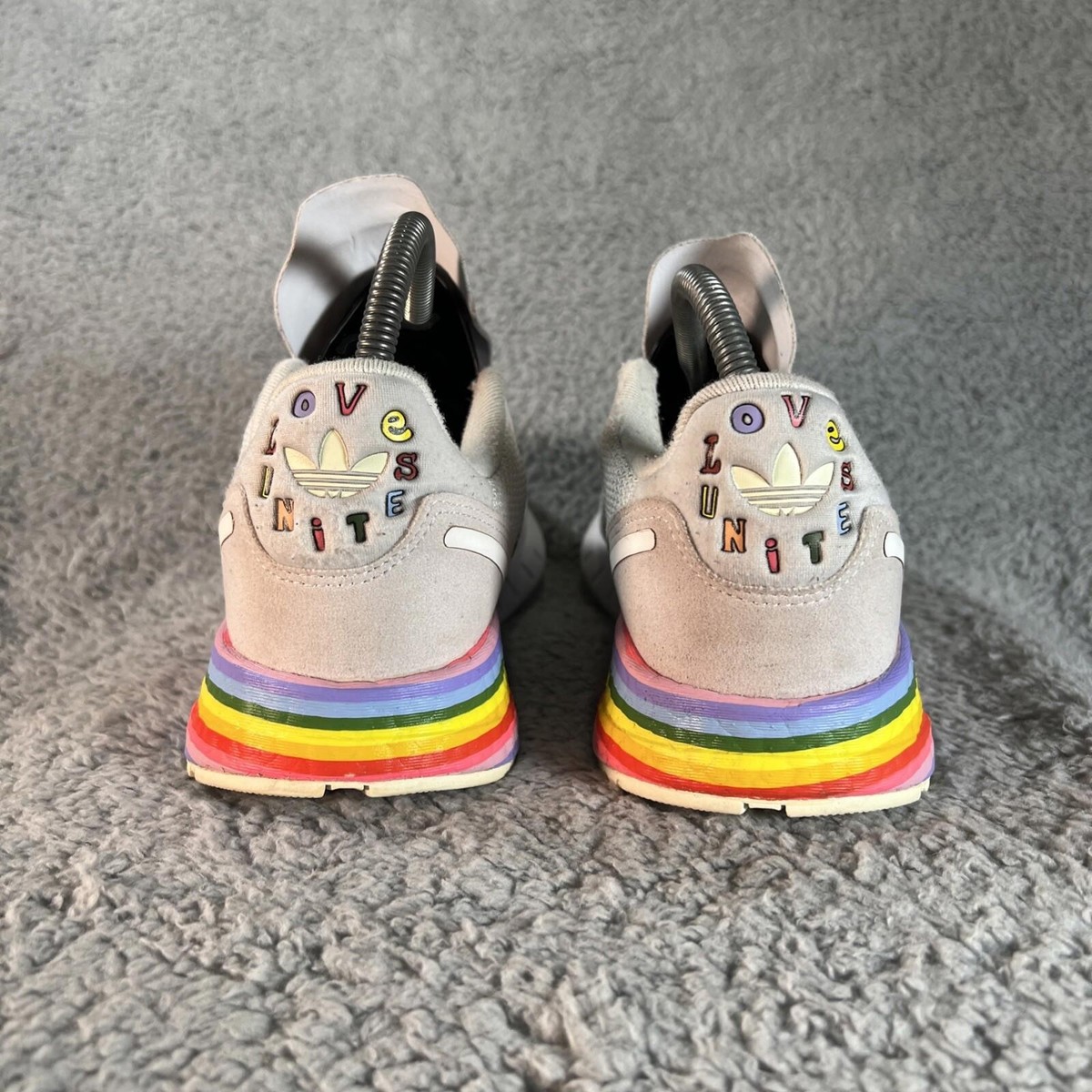 Adidas ZX 1K Boost Pride Classic Love Unites Sneaker Women 8 | eBay