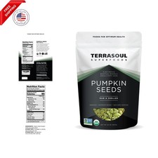 Organic Pumpkin Seeds, 2 Lbs -  Quality, Shelled, Raw, Unsalted 17.99 per gallon