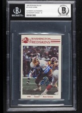 BAS 1985 Frito Lay Washington Redskins Police Russ Grimm BGS Authentic HOF 3c7