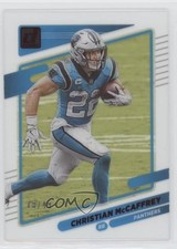 2021 Panini Clearly Donruss Red 18/49 Christian McCaffrey #7 8d4