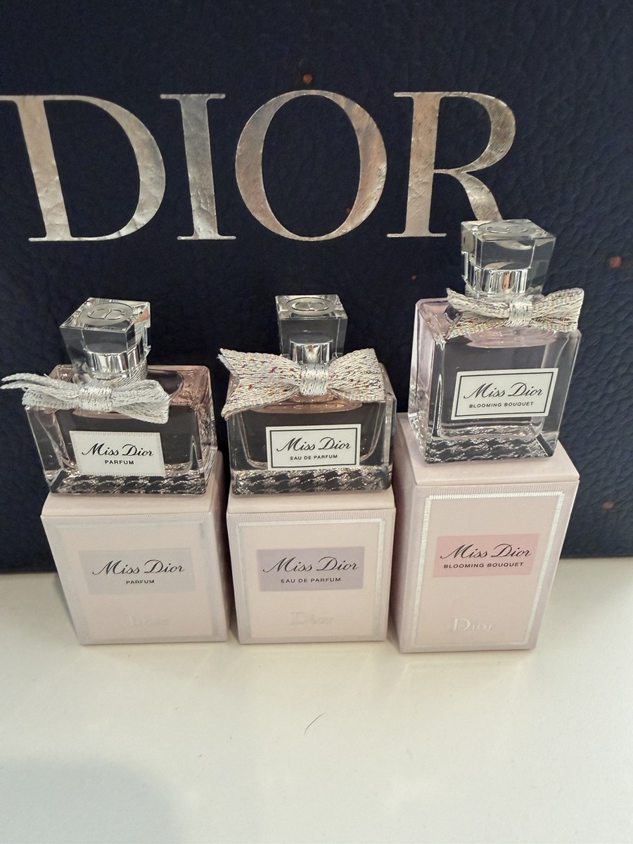 3 Miss Dior Mini Set - Eau De Parfum + Blooming Bouqet EDT +1 Miss