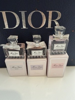 3 Miss Dior Mini Set - Eau De Parfum + Blooming Bouqet EDT +1 Miss Dior Parfum