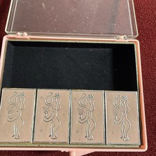 RARE VNTG Italian Wax Matches - Pink Elephant-Mid Century Modern-Retro 