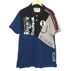 DESIGUAL Men's Polo Shirt Size 3XL Blue Cotton Collared Casual