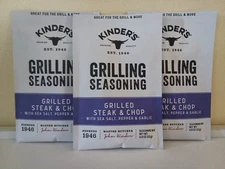 Kinder's® Grilled Steak & Chop Seasoning  (3 Packages)    EXP. DATE 10/23/27