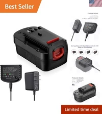 4000mAh Replacement Battery & Charger for Black+Decker Power Tools - Safe & R...