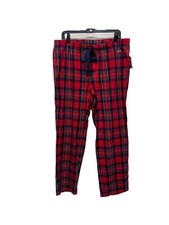 Vineyard Vines Lounge Pajama Pants Mens Size L Red Balsam Plaid Drawstring NWT