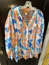 Women  s Plus Size Ruby Rd Colorful Shirt Size 3X