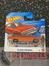 GM LINCOLN CONTINENTAL 64 ORANGE Hot Wheels 2026 H 1:64 **COMBINE POSTAGE**