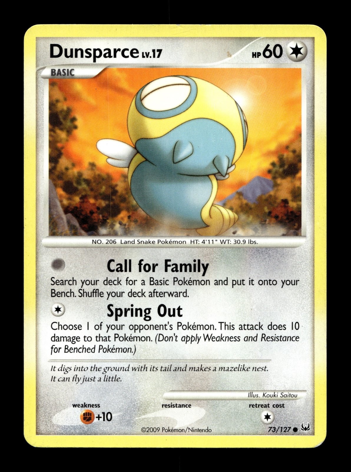 Dunsparce Platinum #73 (2009) Common LP Pokemon