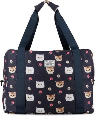 Paul & Joe Gypsy & Nunet Folding Compact Traveling Bag Navy Cat PJA-B845 Japan