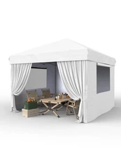 10x10Ft Pop Up Canopy Tent with Walls - Waterproof Outdoor Camping Party Tent 