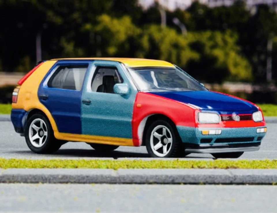 Volkswagen Golf Harlequin 1995 Matchbox - nuevo/sellado Foto 3 de 4