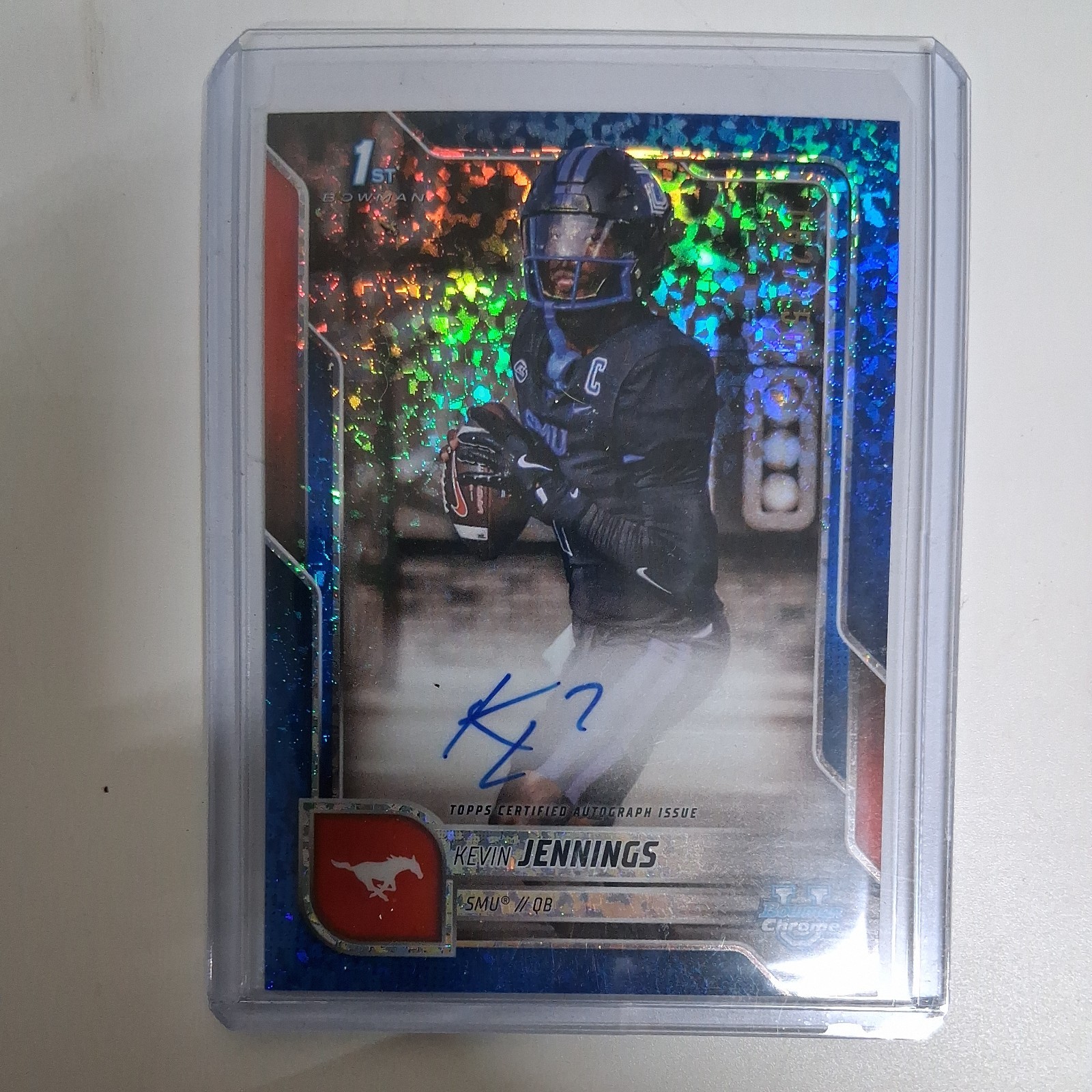 KEVIN JENNINGS AUTO 082/150 BLUE MINI-DIAMOND ROOKIE 2025 BOWMAN CHROME U 1ST RC