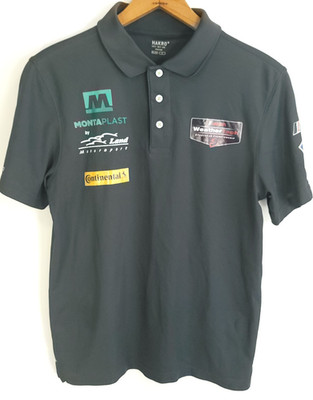 IMSA Montaplast Land Motorsport Graphic Polo Shirt Men's Small Gray Hakro