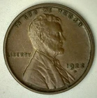 1922 D Lincoln Wheat Cent Coin 1c US Penny Extra Fine Circulated Denver Mint