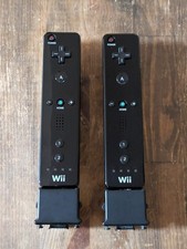 Nintendo Wii Controller Official OEM Wii Remote and Motion Plus Black RegionFree