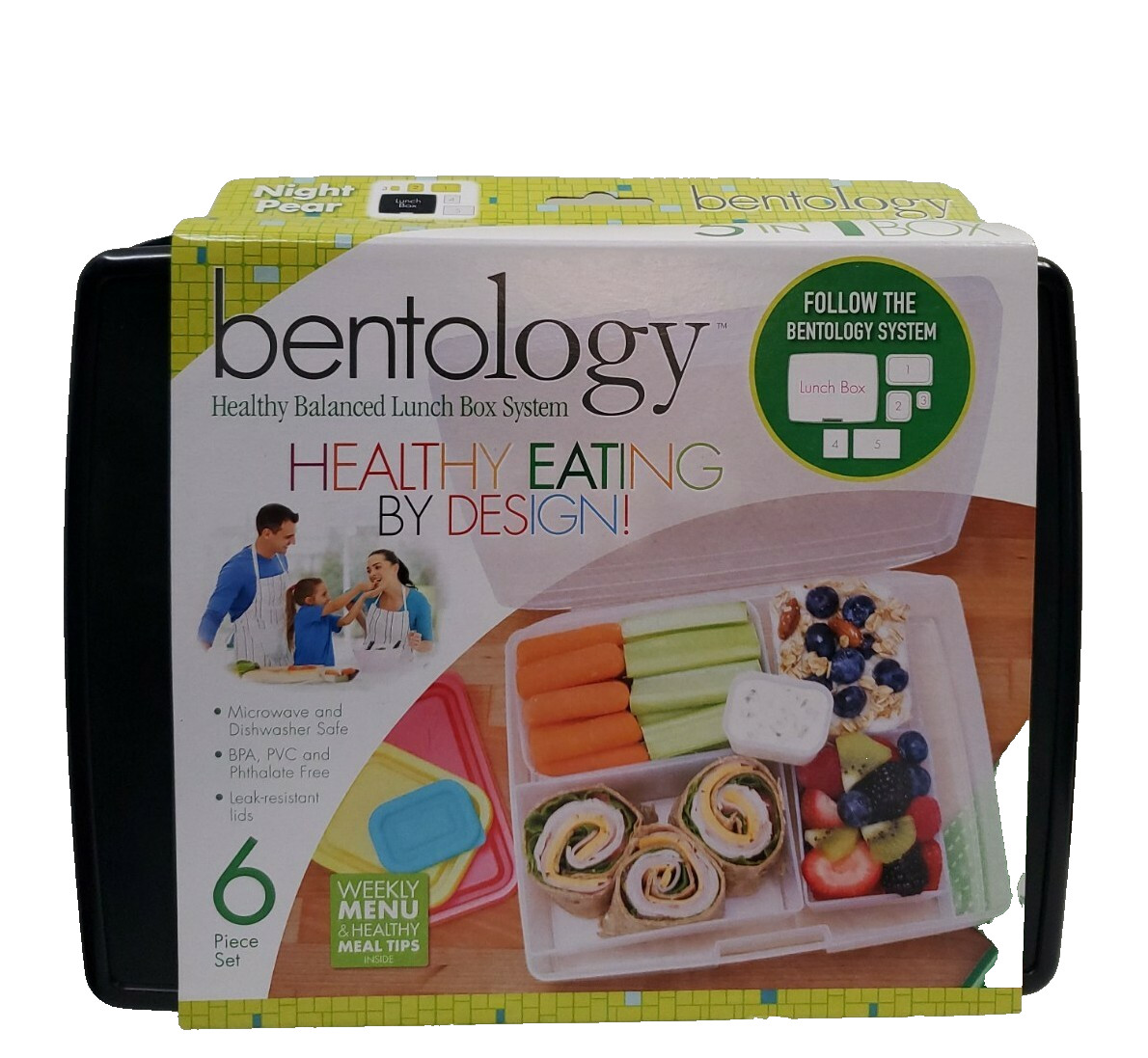 With 5 Removable Portion Control Containers