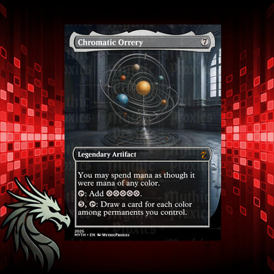 Chromatic Orrery High Quality Altered Art Custom Card