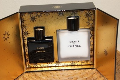 CHANEL BLEU DE CHANEL PARFUM SET 50ML PARFUM + 90ML After Shave MOISTURIZER