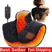 Weighted Heating Pad for Neck and Shoulders and Back, 30s Fast Heat, 6X Deepe...