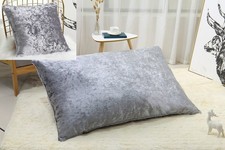 Crushed Velvet Cushion Decorative Sofas Pillows Cover or Large Plain All Sizes