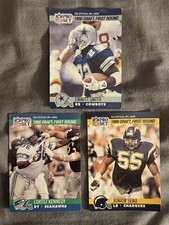 1990 Pro Set Draft First Round RC Lot Smith Seau Kennedy HOF